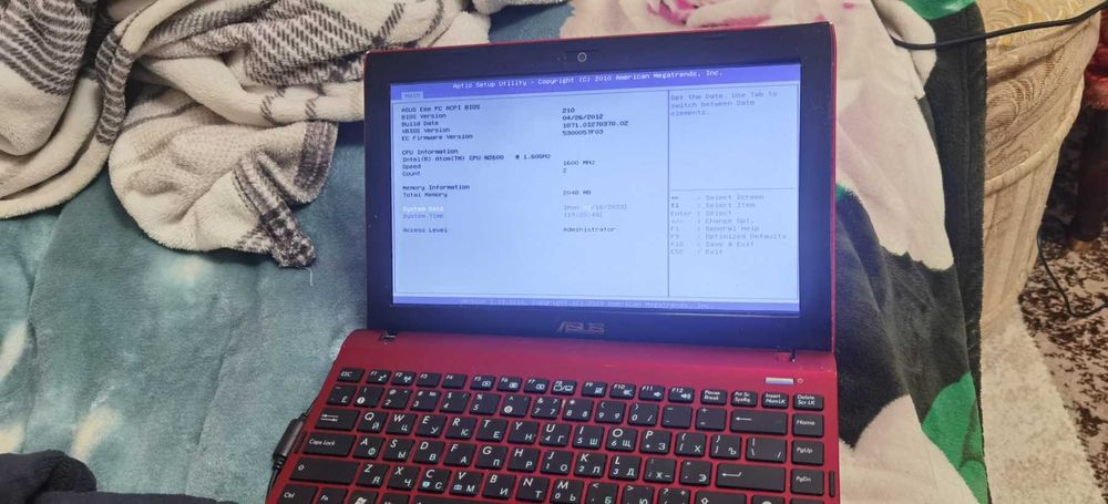 Ноутбук Asus 1225B 11.6` Atom N2600“Cedar Trail”2GbRam разборка