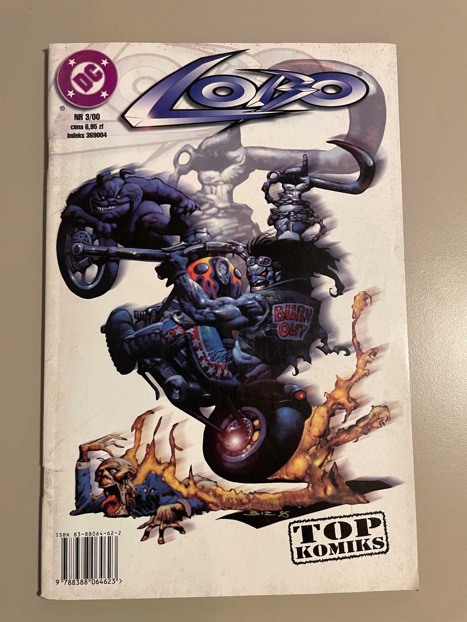Lobo i płonący łańcuch miłości komiks 3/00 Grant, Giffen, stan bdb-