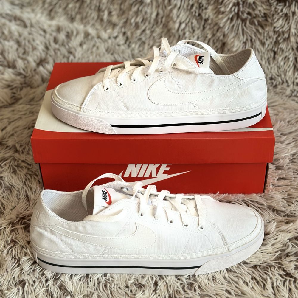 NIKE court legacy cnvs чоловічі кеди кросівки снікерси білі найк 45