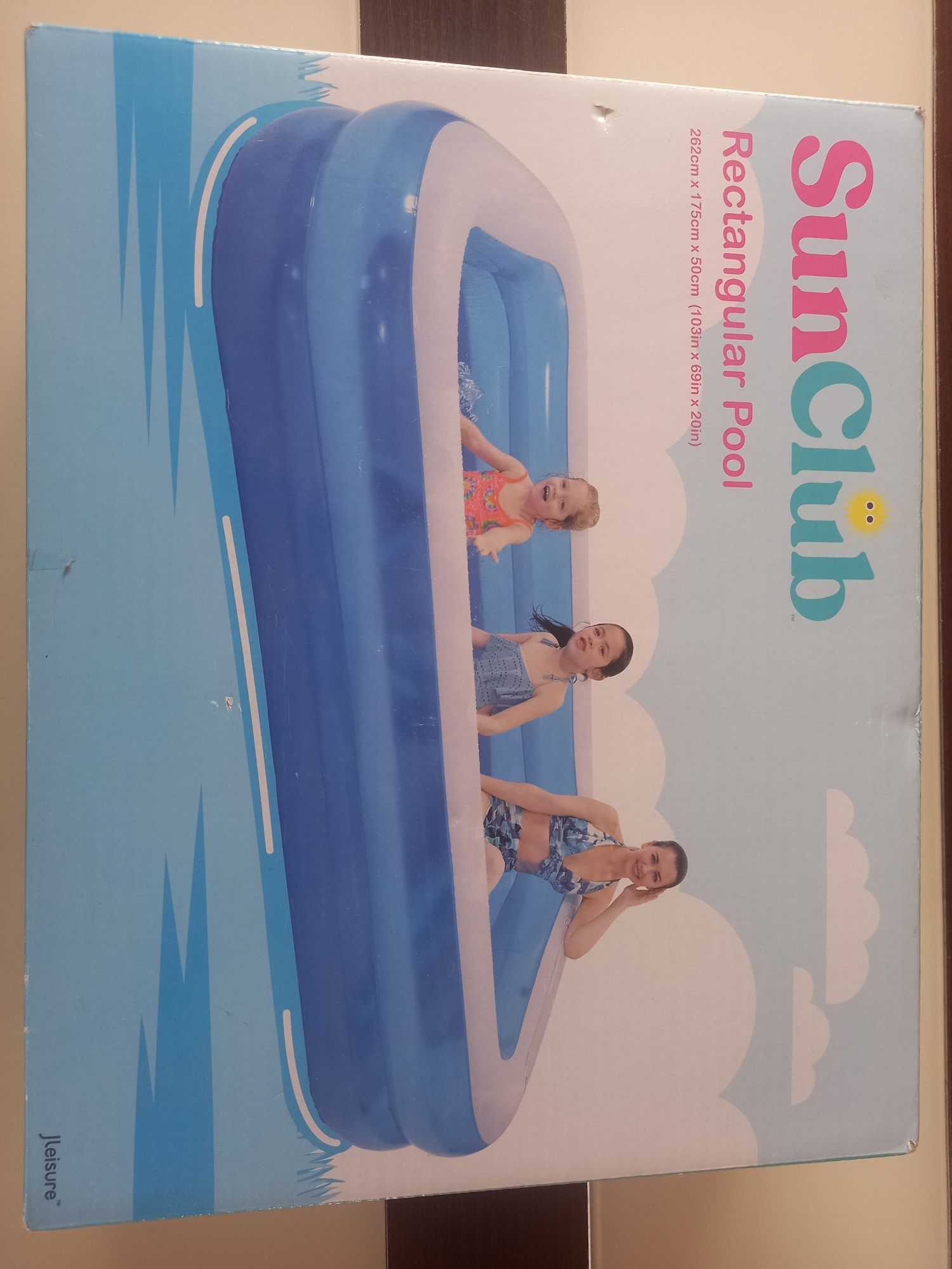 NOWY !!! Basen dmuchany rodzinny Sunclub 262 x 175 x 50cm ogrodowy
