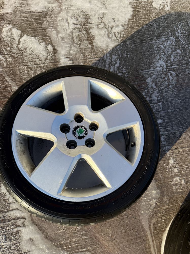 Felgi aluminiowe 17" Skoda Superb I 5x112 ET37 - Oryginalne!