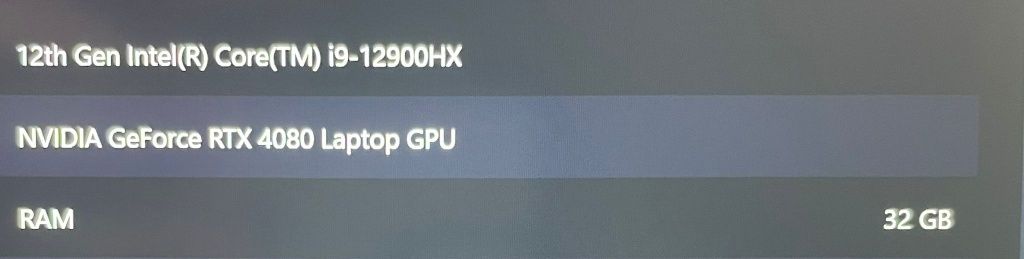 MSI Vector GP68HX 12V
