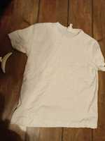 Biała bawełniana bluzka t-shirt h&M Basic 38 M