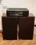 Zestaw audio stereo - wzmacniacz Onkyo + glosniki Galax Phonia BR