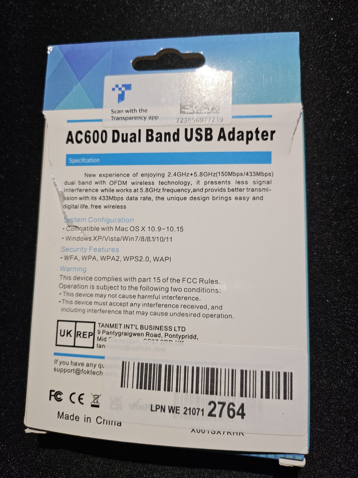 Mini bezprzewodowa sieć USB WiFi Adapter do komputera