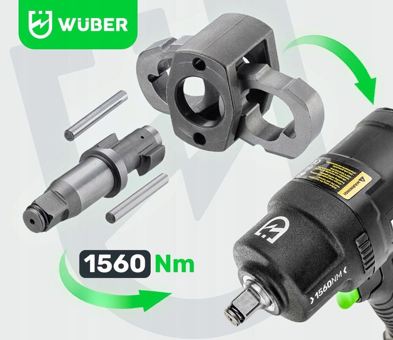 Klucz Udarowy Pneumatyczny Kompozytowy Z Udarem Do Kół 1560 Nm 1/2"