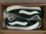 Vans knu skool pig suede green