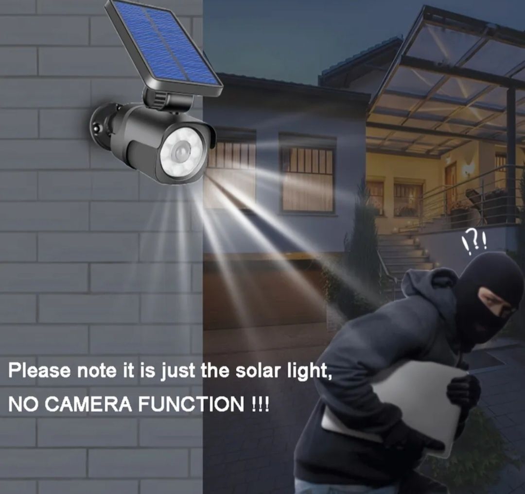 Lampka solarna kamara Atrapa Sklep Gwarancja