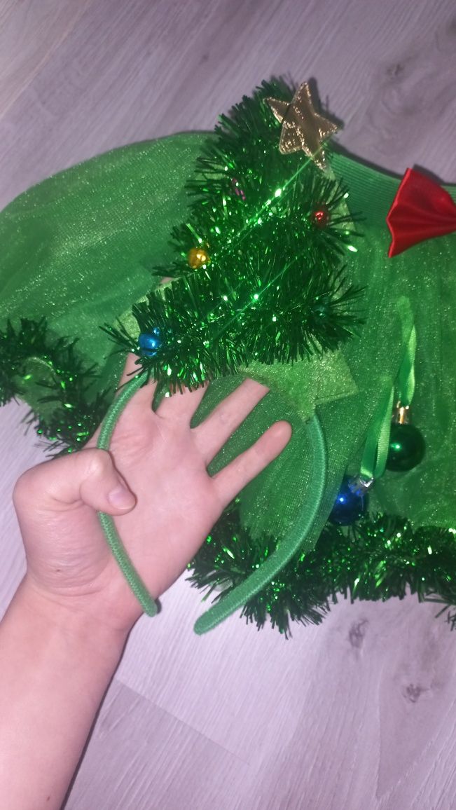 Przebranie świąteczne karnawałowe choinka dla dziecka