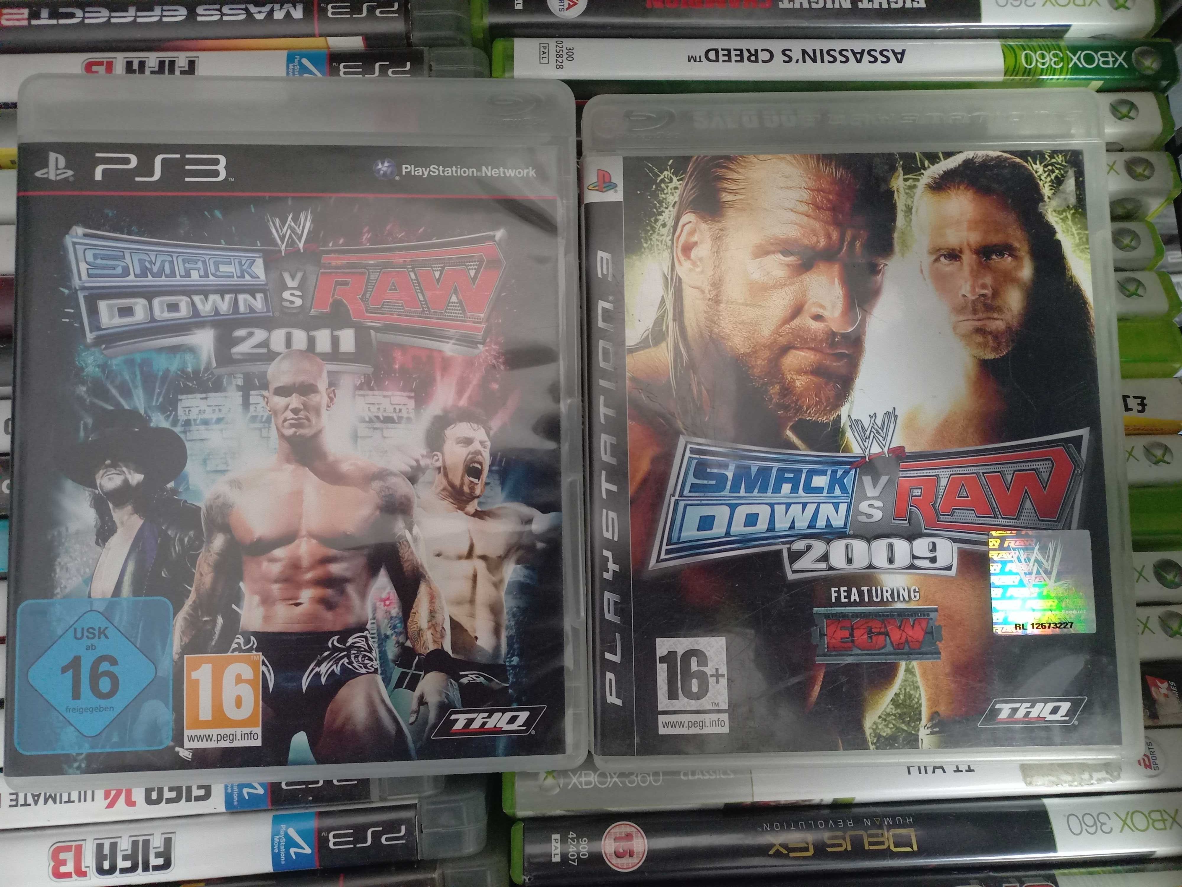2 gry Smack Down 2009 i 2011 (Wrestling)  na PS3