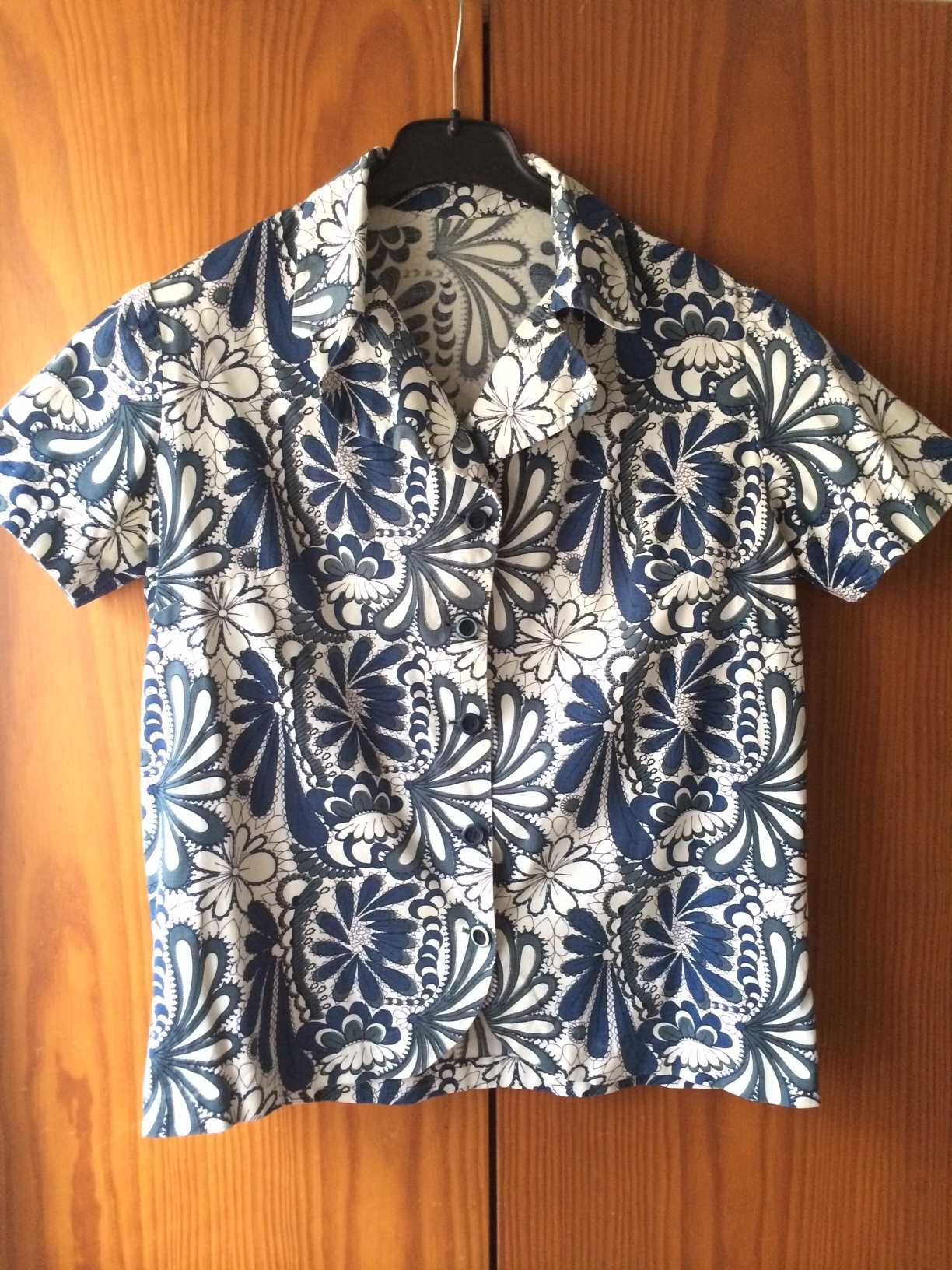 Blusa camisa vintage para senhora