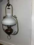 Oryginalna przedwojenna mosiężna lampa wisząca