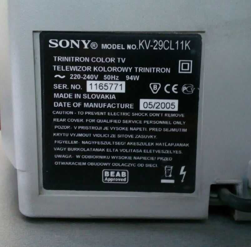 Телевізор 29" Sony KV-29CL11K + тумба SV Studio