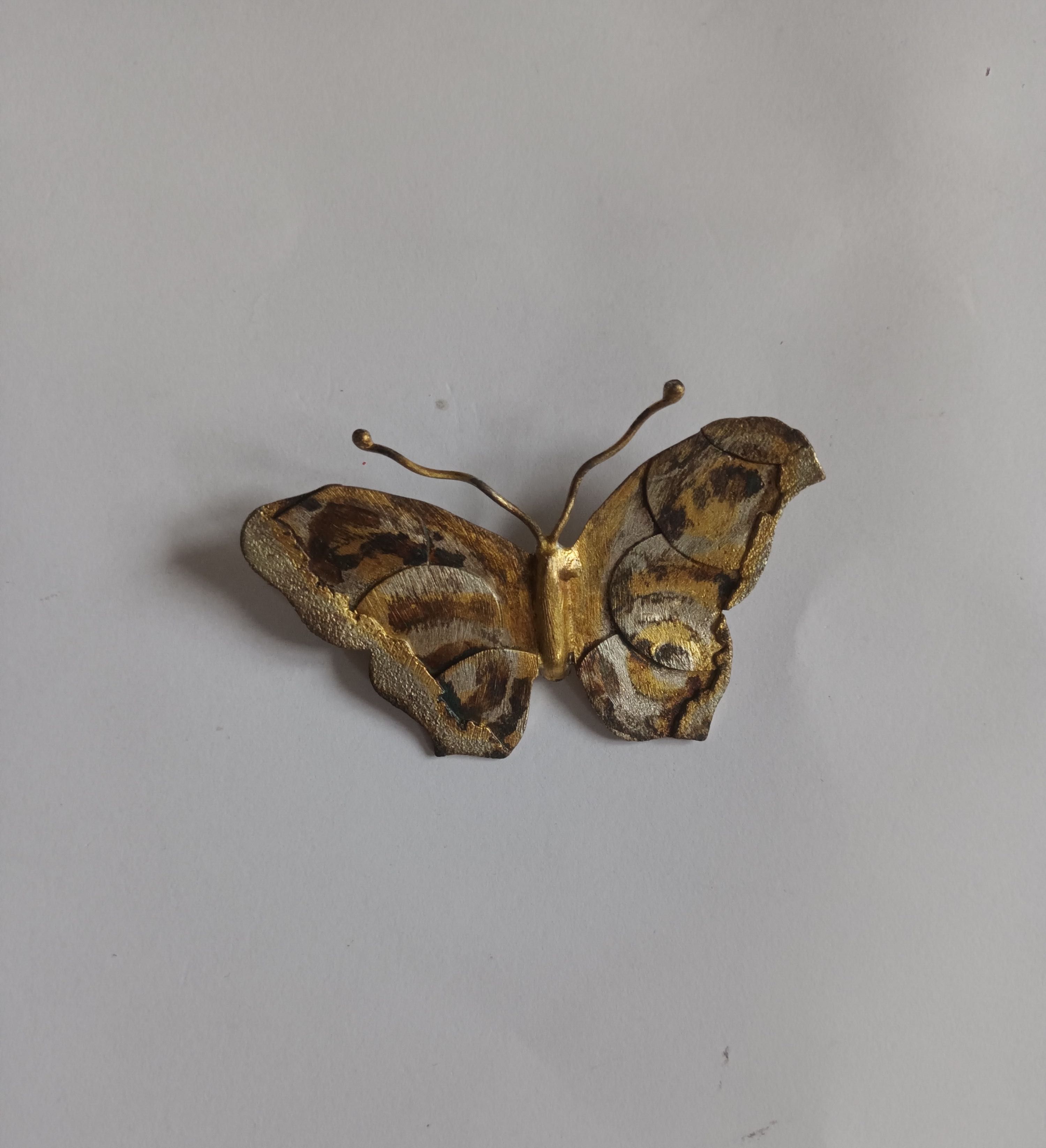 broszka pin przypinka MOTYL metal