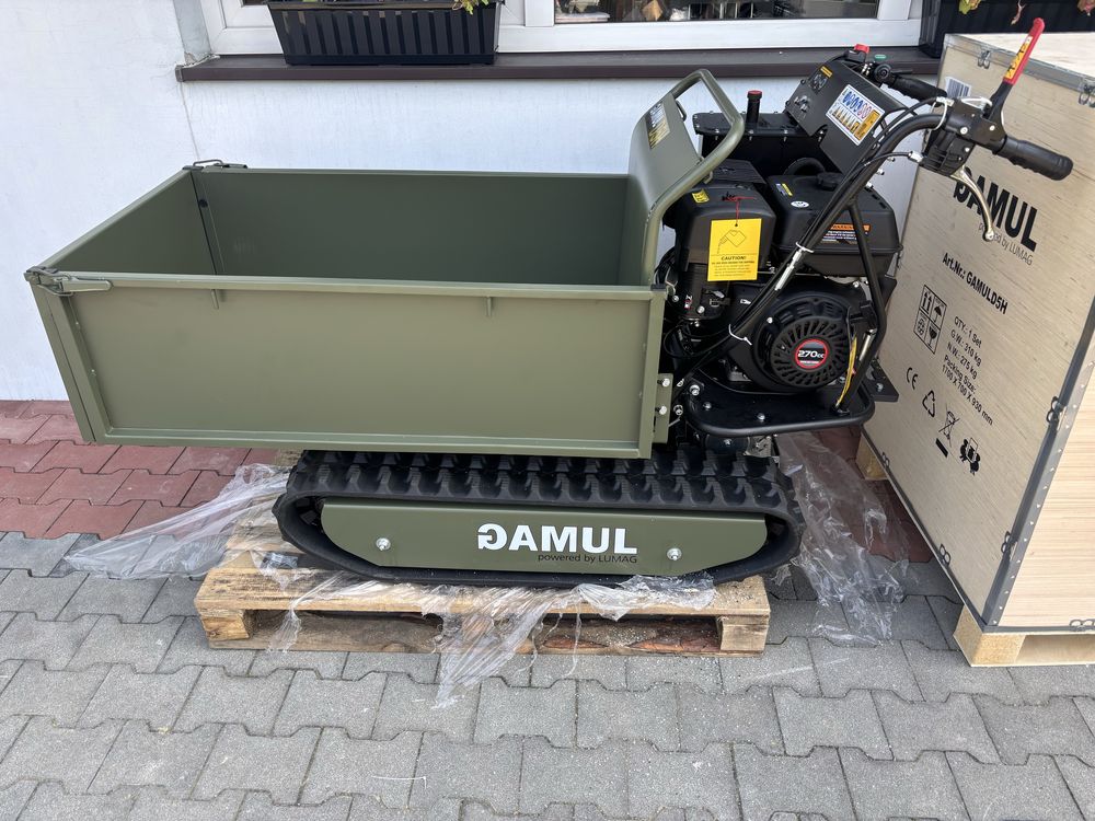 Wozidło 500kg, miniwywrotka na gąsienicach LUMAG D5H