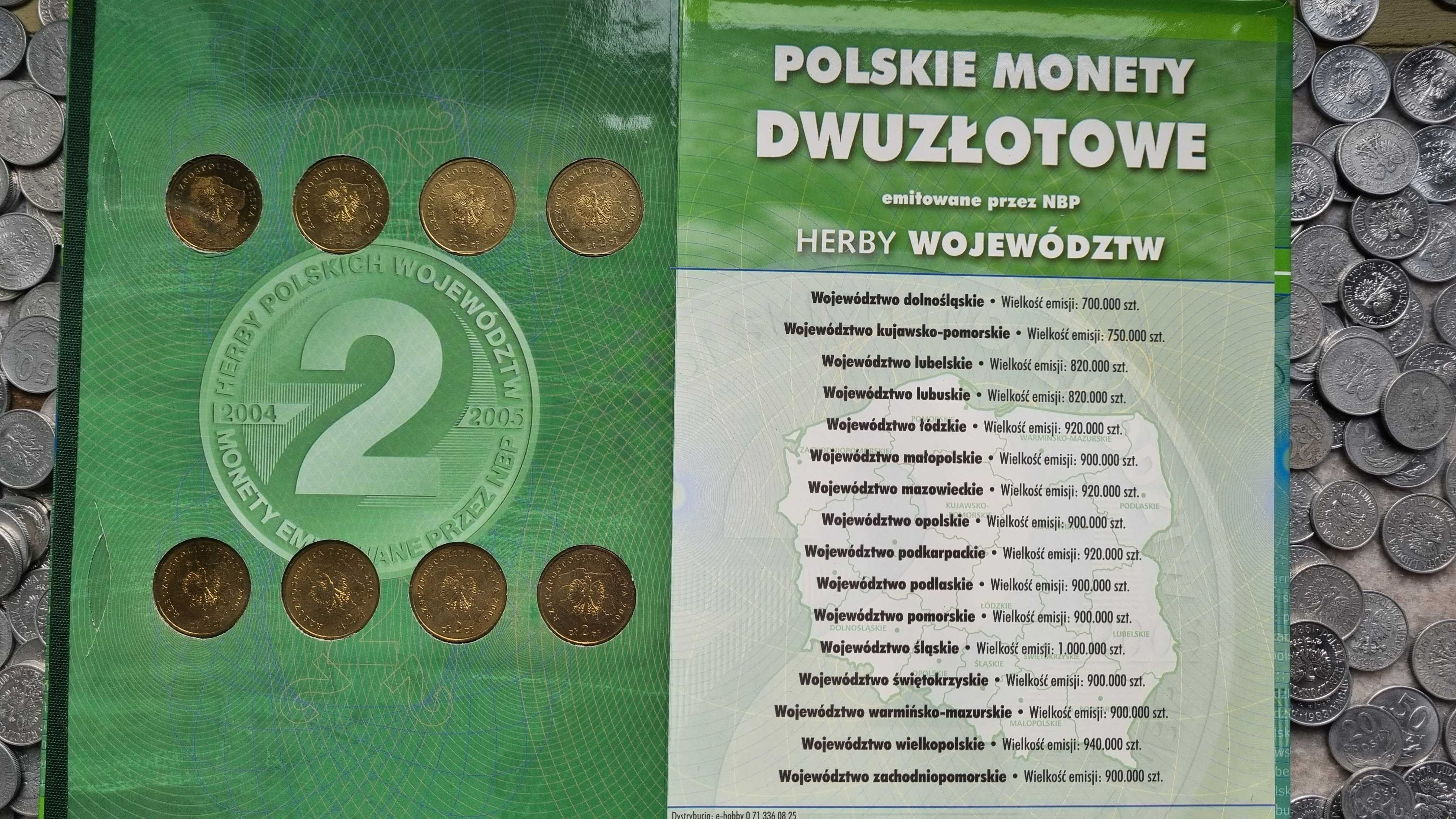 Monety 2 zł Kolekcja Herby 16 Polskich Województw, bez obiegu