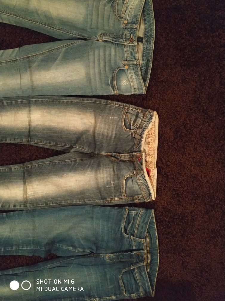 Conjunto 3 pares de calças de ganga