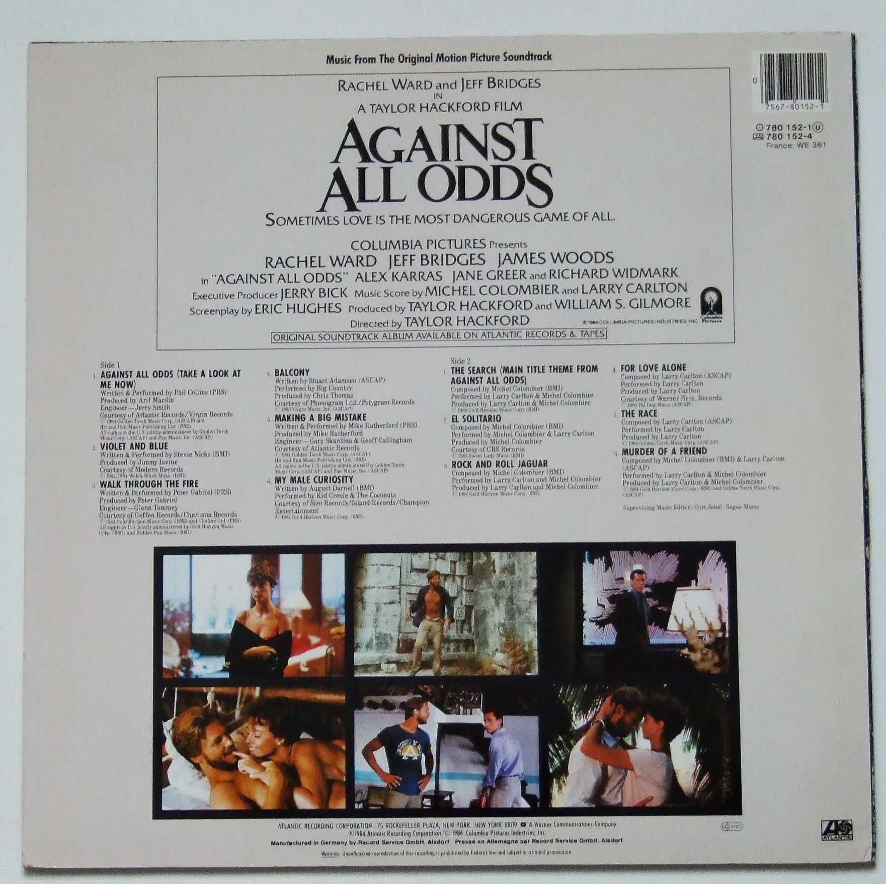 Various – Against All Odds (Music From Picture Soundtrack)