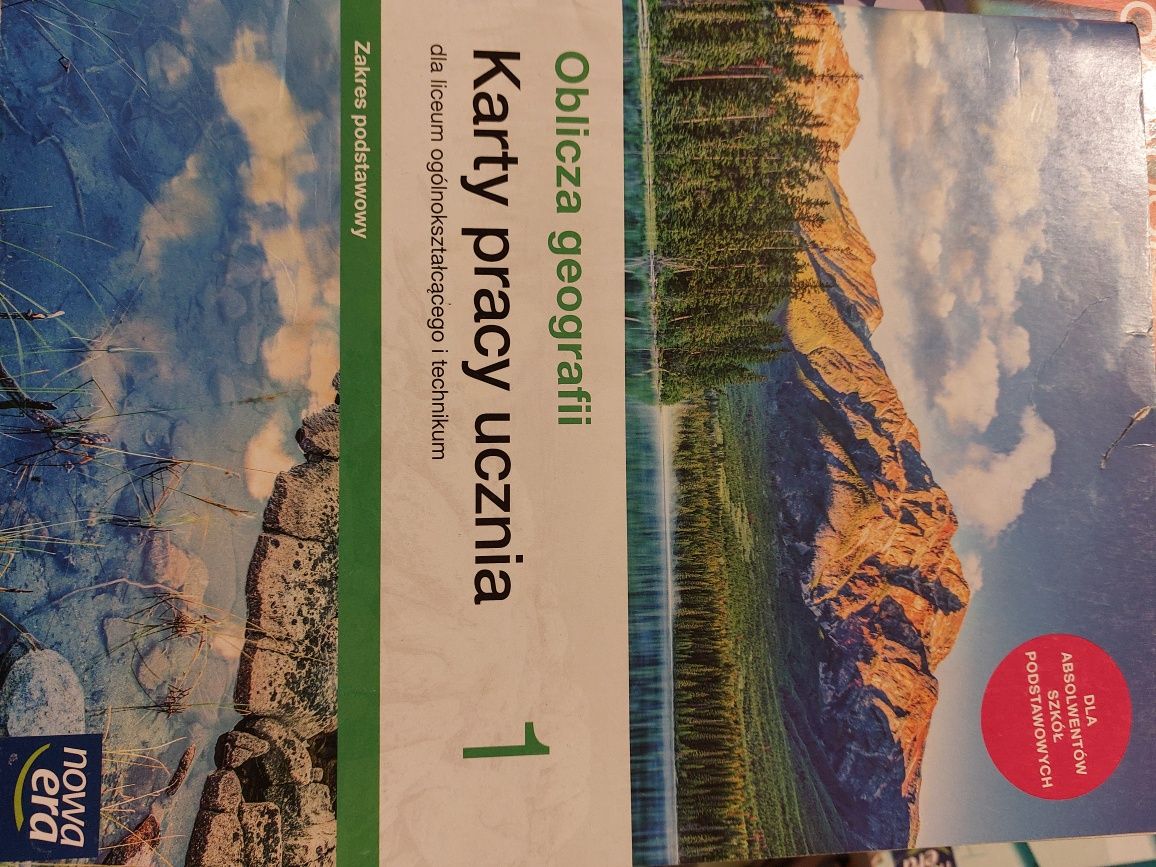 Karty pracy oblicza geografii do klasy 1