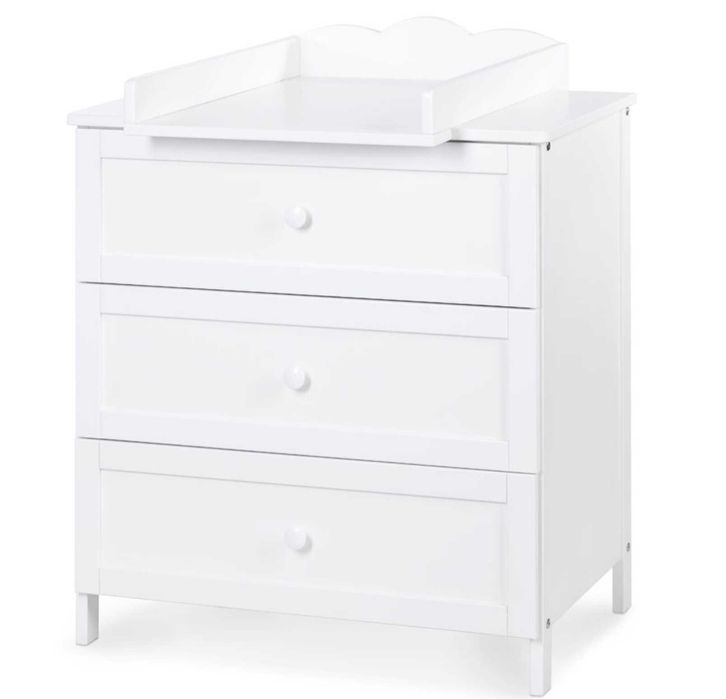 Komoda Oliver 87x83x55cm Biała, Przewijak