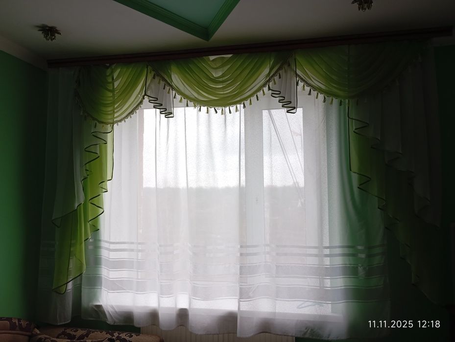 Тюль +ламбрекени