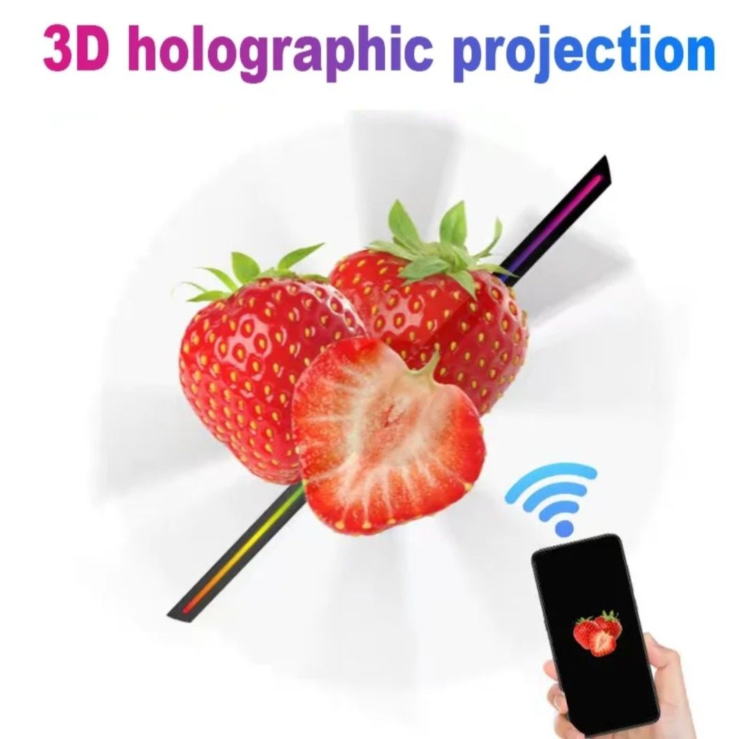 Projektor 3D HOLOGRAM sterowanie telefonem