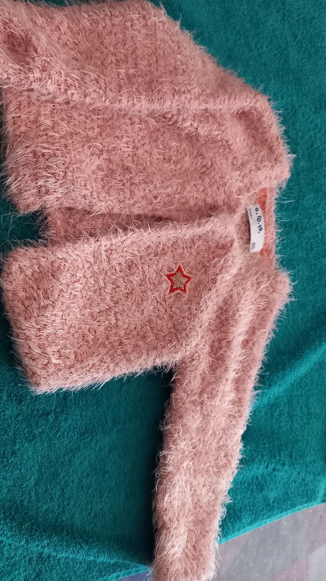Sweterek r.80  różowy
