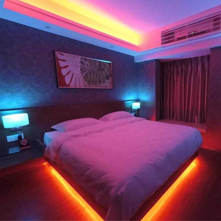 Підсвічування стелі стін LED стрічкою світлодіодною RGB pixel smart 8
