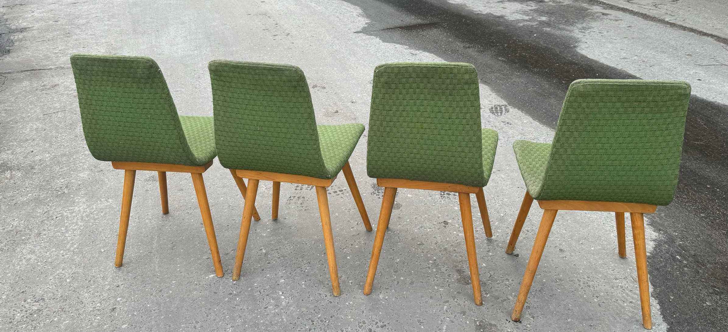 4* krzesła FAMEG RADOMSKO lata 60-te - 70-te Vintage