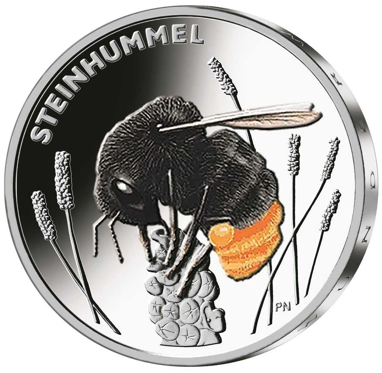 Moeda de 5 € Alemanha  “Reino dos Insetos” conjunto de 9 moedas