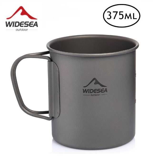 Kubek tytanowy turystyczny 375 ml Widesea