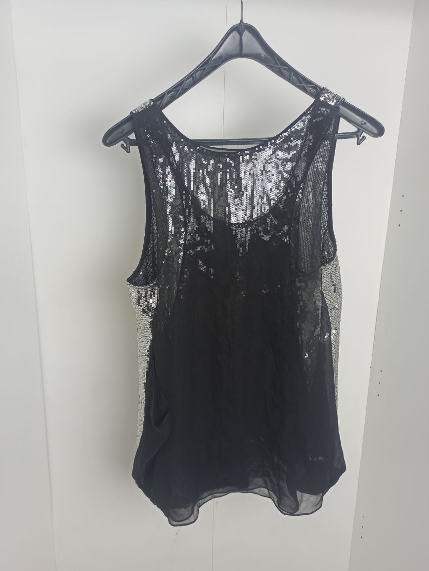 Jimmy Choo for HM Sequin Glamour Top Błyszcząca Bluzka