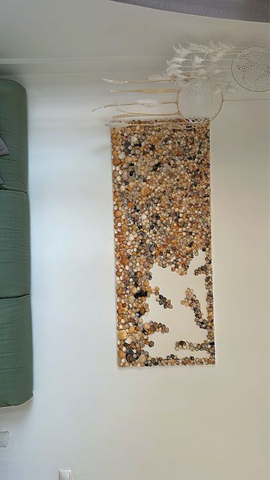 Telas de conchas .Faço sobre encomenda.