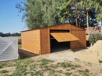garaż blaszany drewnopodobny, 7x5, 6x5, 6x5,8, blaszaki, hale, profil