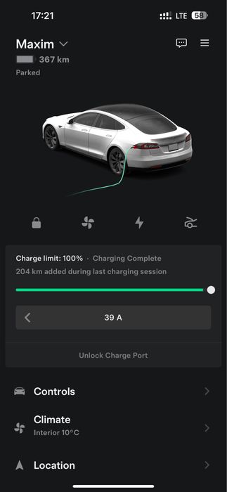 Tesla model S P85 2013р