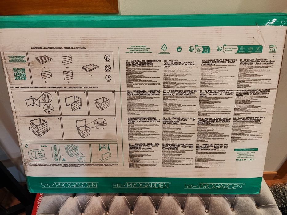 Caixa de jardim exterior 170 L