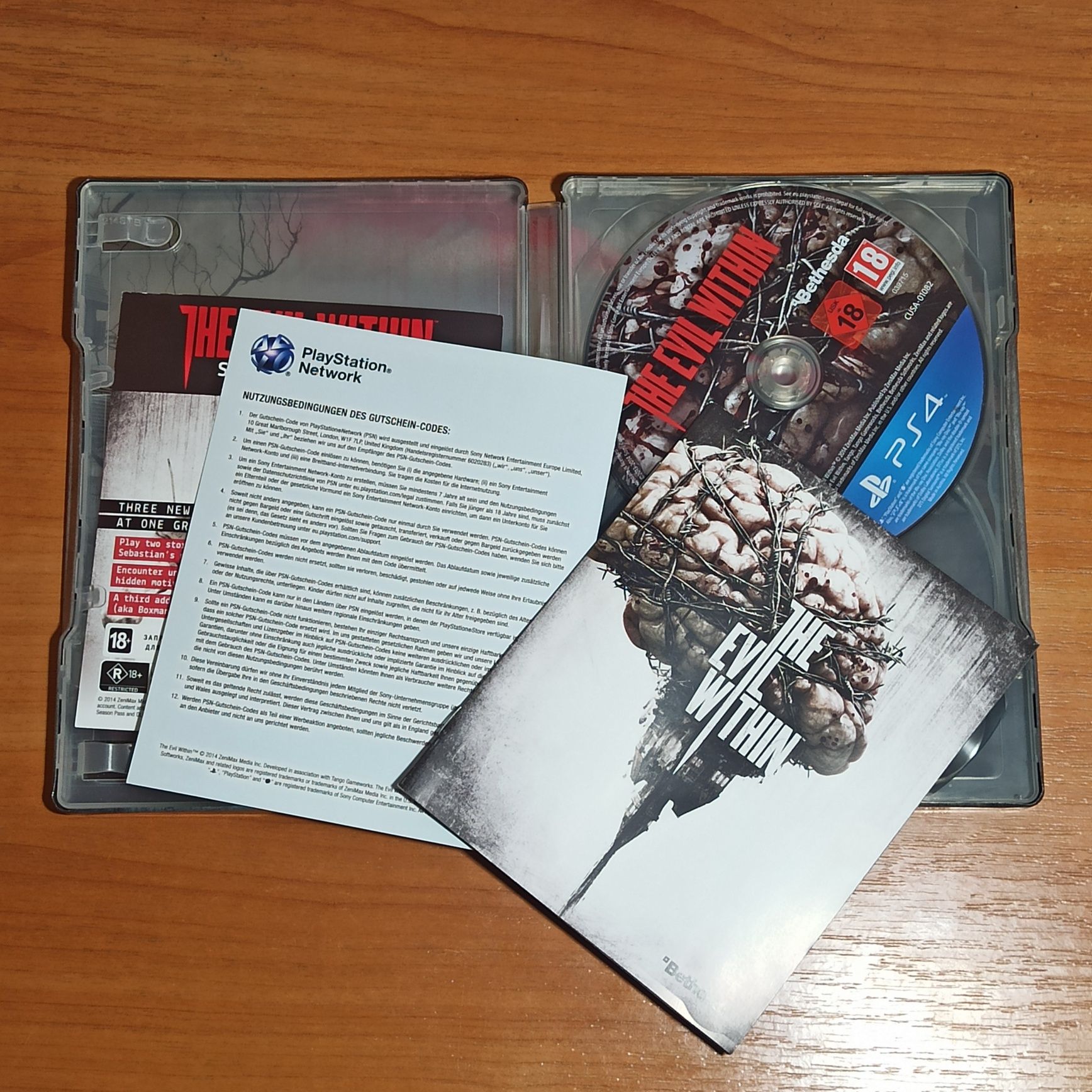 Рідкісні колекційні Steelbook диски The Evil Within 2 PS4 Edition