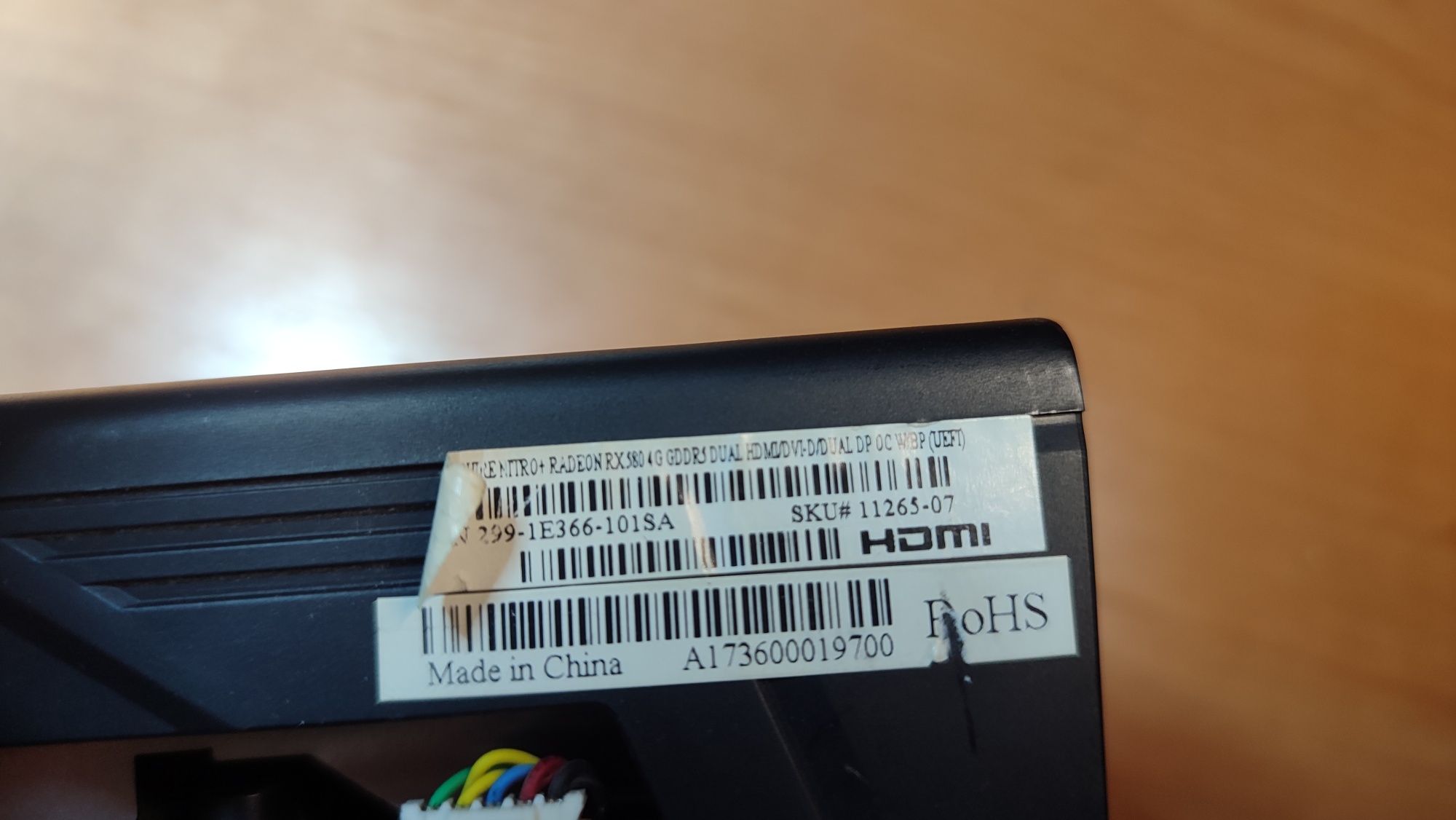 Відеокарта Saphire rx580 4gb