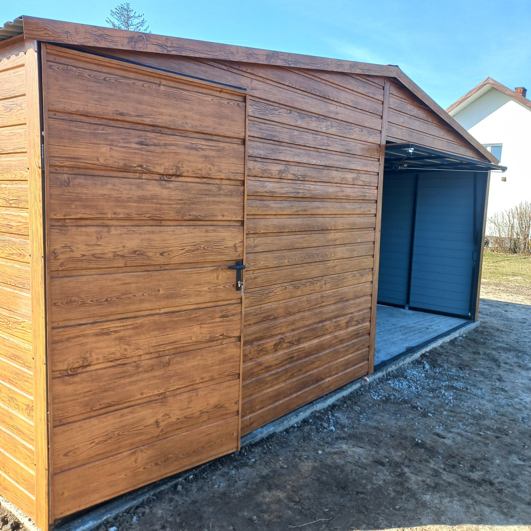 Garaż 7.50x6 dwuspad profile zamknięte Garaże pod każdy wymiar