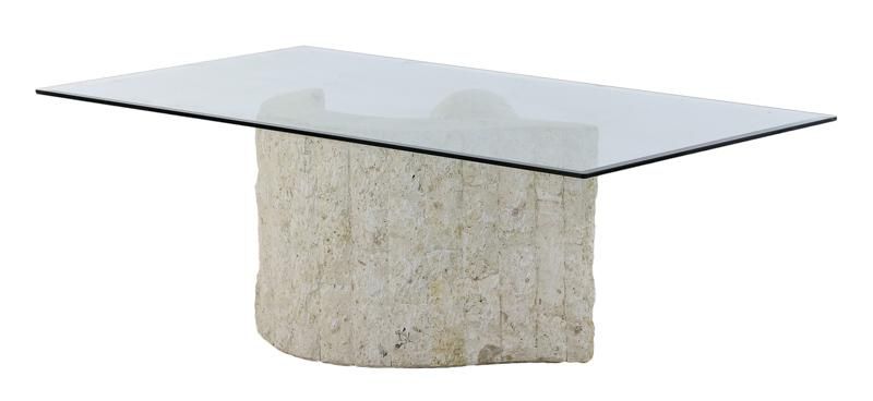 Mesa de centro folha pedra