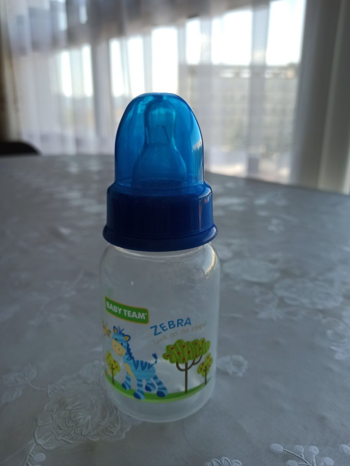 Пляшка дитяча Baby Team з силіконовою соскою, 125 мл
