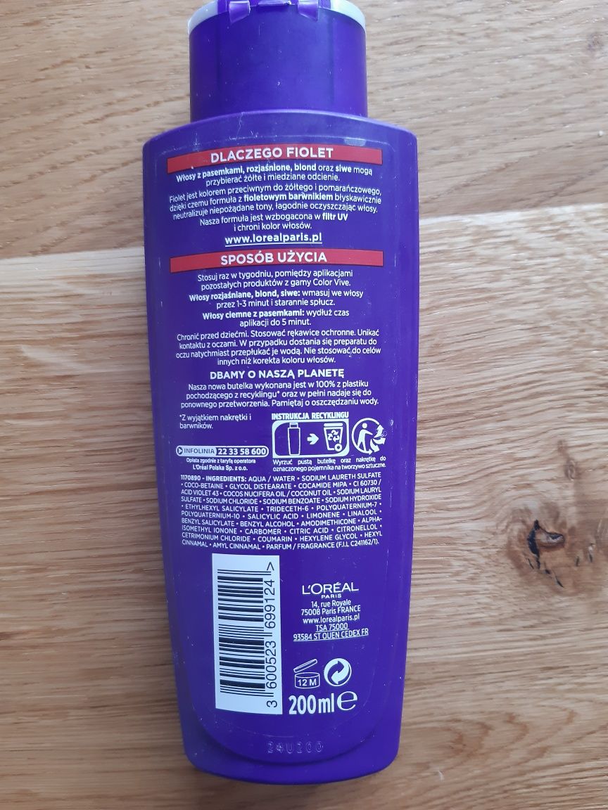 Elseve purple szampon L'oreal