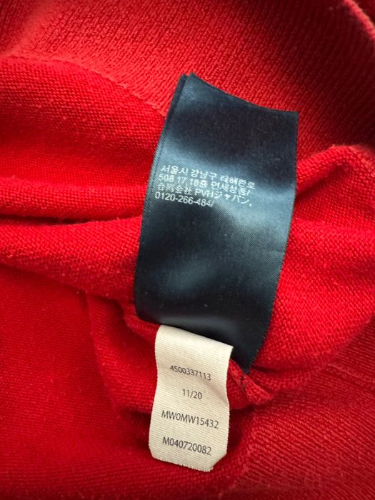 Tommy Hilfiger sweter męski  r. XL crewneck Logowany czerwony. bawełna