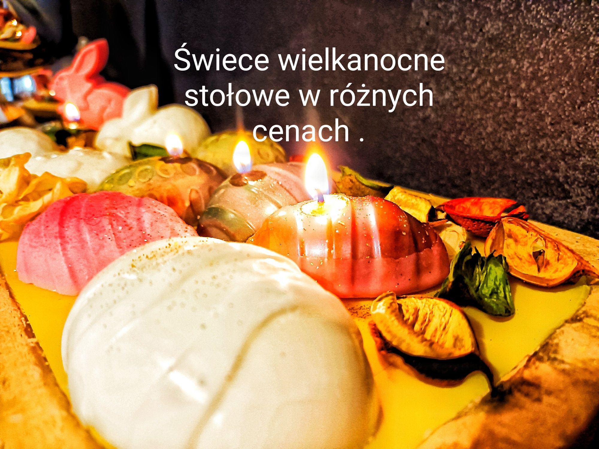 Świece wielkanocne.