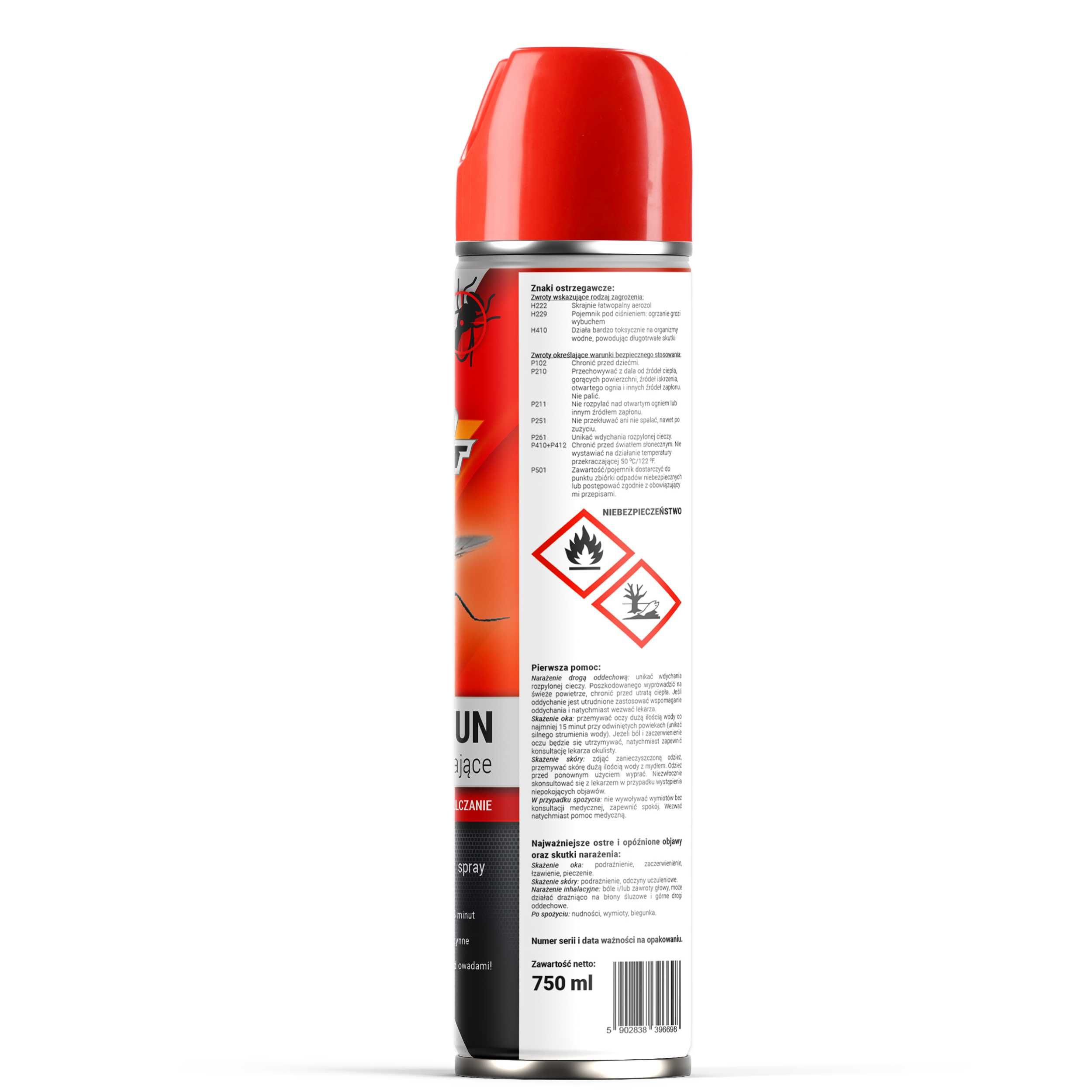 Spray na muchy i komary No Pest Shot Gun 750ml