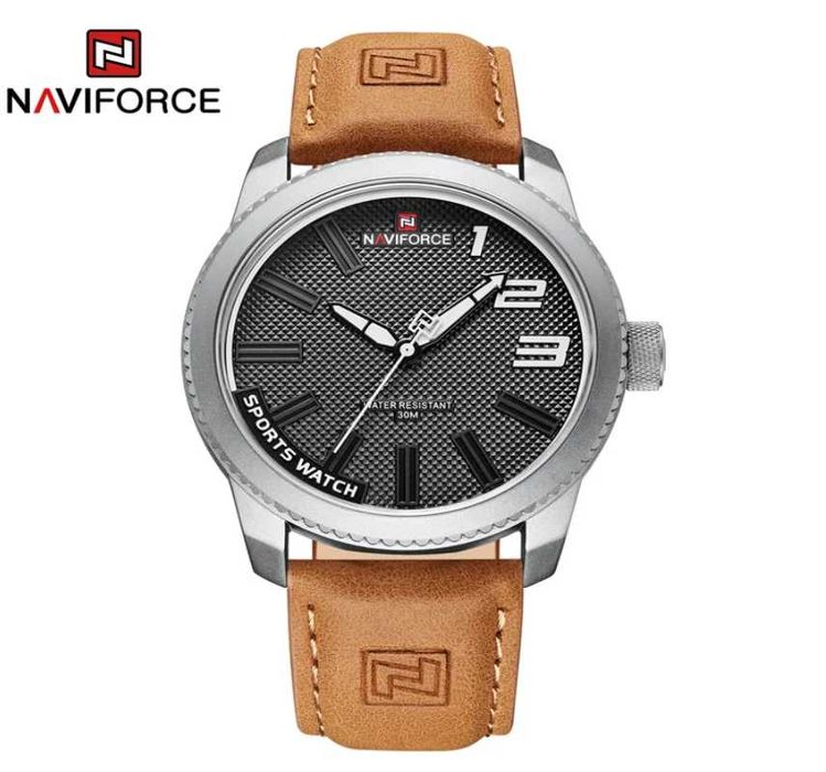 Relogio Naviforce bracelete castanha