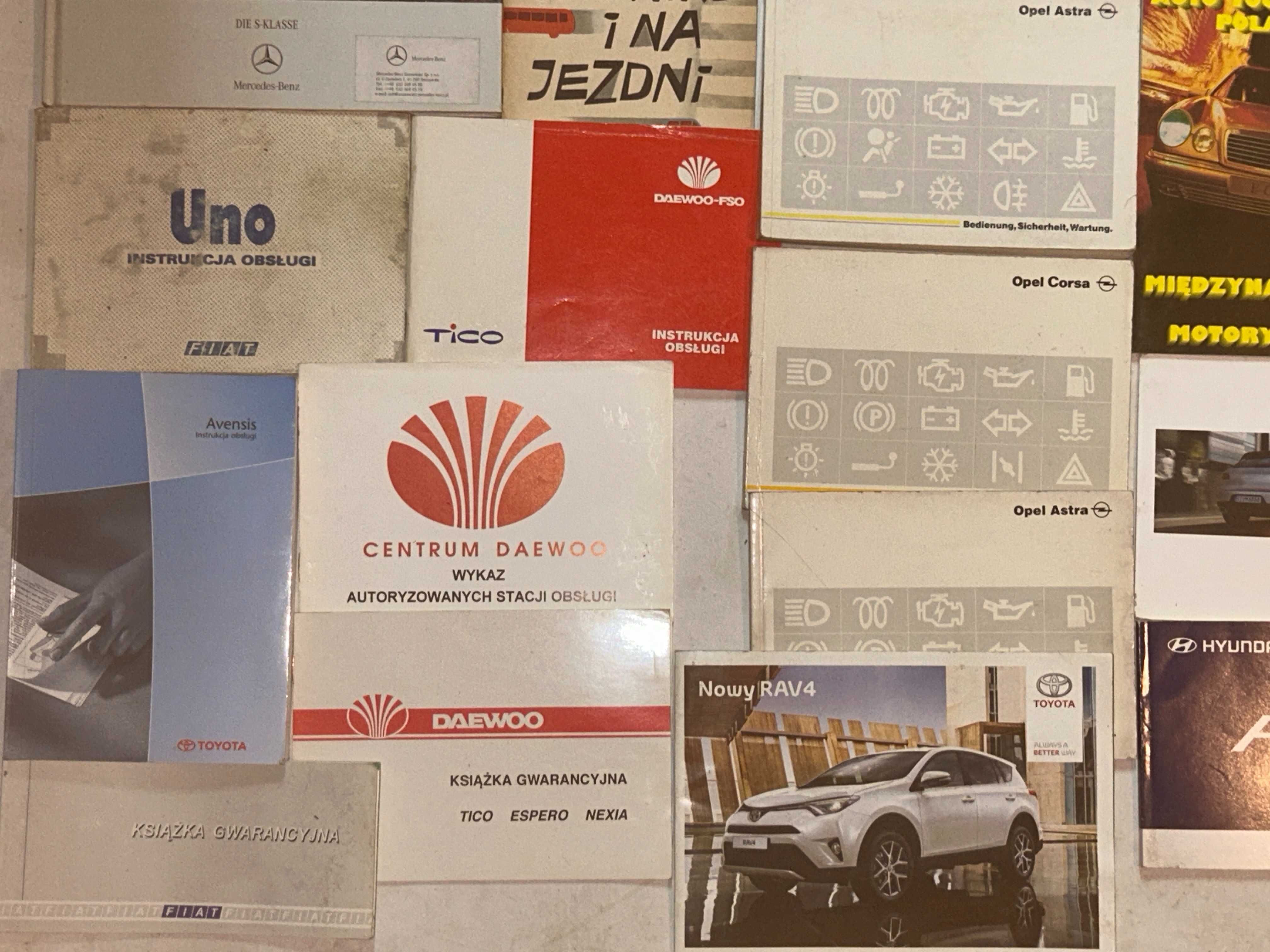 Instrukcje obsługi FIAT,Opel,MERCEDES,Renault..
