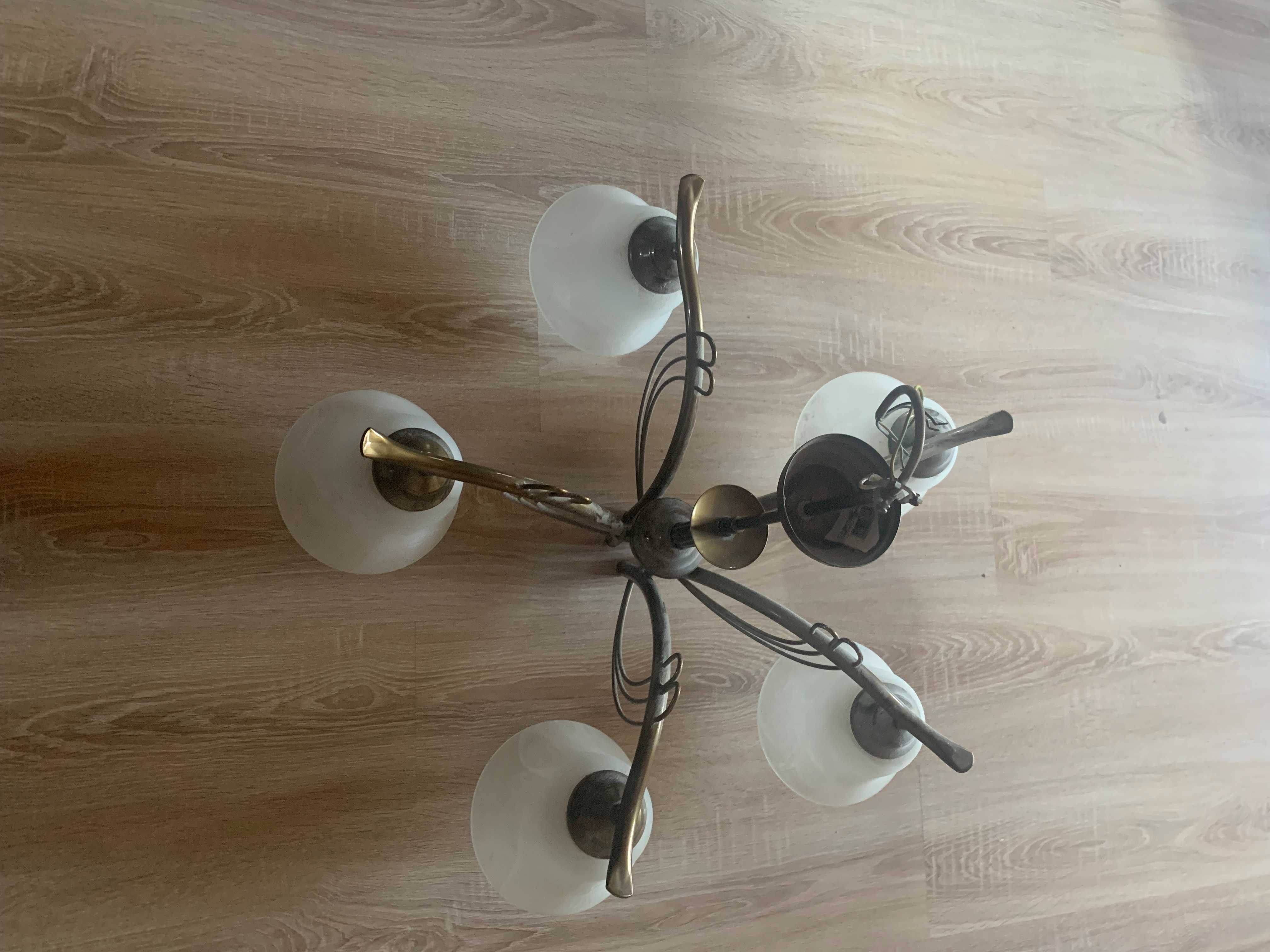 Lampa wisząca pięcioramienna