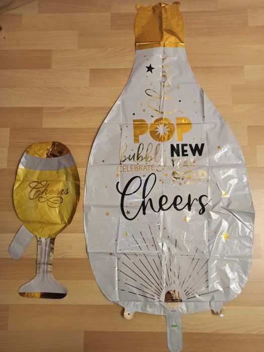 Огромный воздушный шар Бутылка шампанского Фужер Бриллиантовое кольцо