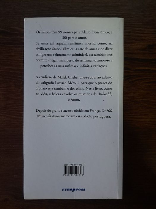 Malek Chabel, Lassaâd Métoui - Os 100 Nomes do Amor